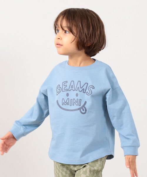 BEAMS mini(ビームスミニ)の「BEAMS mini / スマイルロゴ ビッグ ロングスリーブ Tシャツ22FW (90~140㎝)(Tシャツ/カットソー・キッズ・レッド系その他/ロイヤルブルー/ホワイト系その他7/ケリー・90/120/110/130/100)」の15枚目の写真
