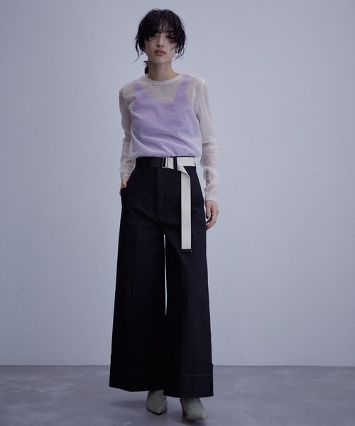 アダムエロペ ターンナップウエストチノパンツ　36サイズ ADAM ET ROPÉ FEMME(アダム エ ロペ ファム) / ターンナップ