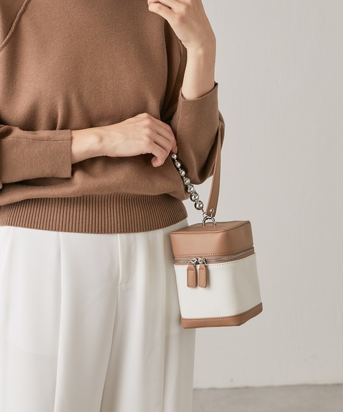 PAPILLONNER(パピヨネ)の「メタルボールバニティ/PAPILLONNER/パピヨネ(ハンドバッグ・レディース・ブラック/キャメル・FREE)」の18枚目の写真