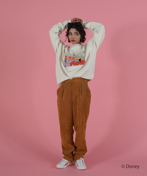 TINA：JOJUN（ティーナジョジュン）の「フロントタック コーデュロイパンツ TINA：JOJUN（その他パンツ・レディース・グリーン/キャメル・S/M）」の8枚目の写真