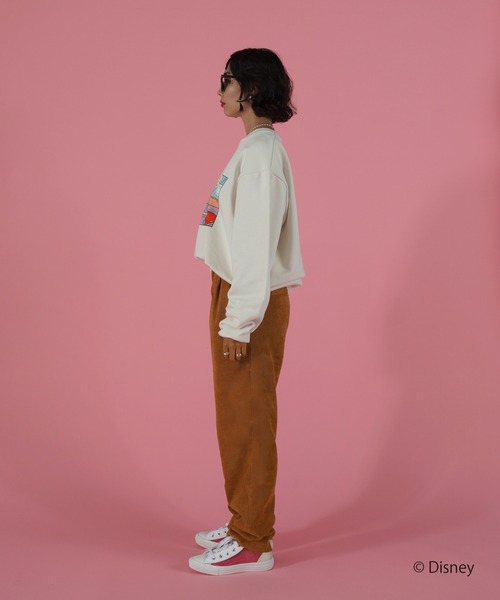 TINA：JOJUN（ティーナジョジュン）の「フロントタック コーデュロイパンツ TINA：JOJUN（その他パンツ・レディース・グリーン/キャメル・S/M）」の12枚目の写真