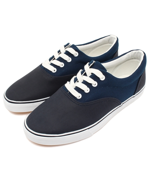 RAGEBLUE(レイジブルー)の「<FINEBOYS5月号掲載アイテム>ローカットスニーカー/559445(スニーカー・メンズ・ホワイト/ネイビー/ブルー系その他/ブラック/その他・MEDIUM/LARGE)」の4枚目の写真