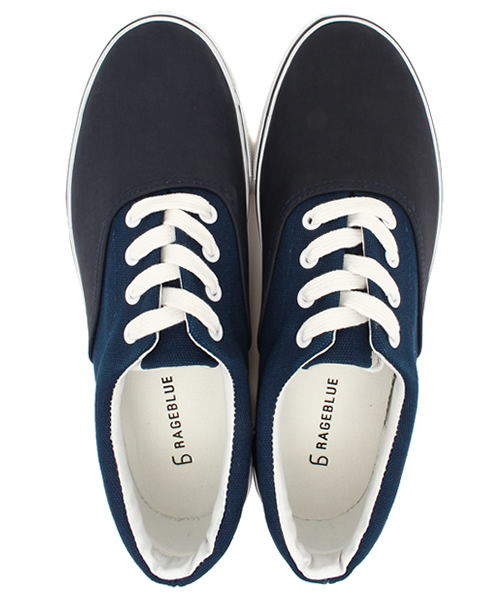 RAGEBLUE(レイジブルー)の「<FINEBOYS5月号掲載アイテム>ローカットスニーカー/559445(スニーカー・メンズ・ホワイト/ネイビー/ブルー系その他/ブラック/その他・MEDIUM/LARGE)」の13枚目の写真