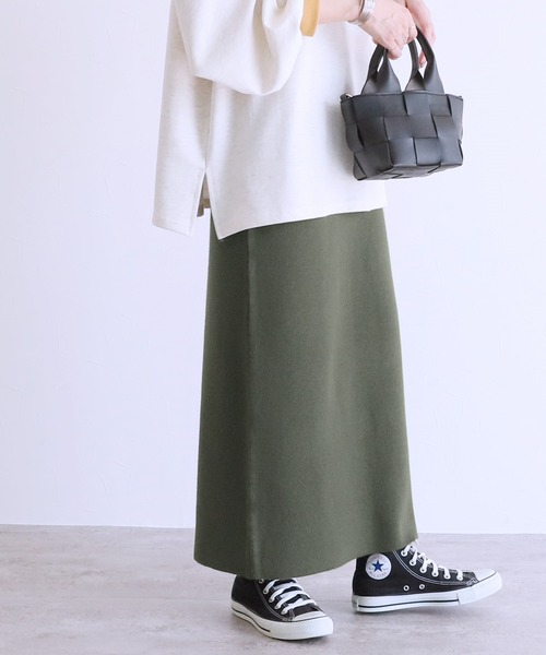 reca（レカ）の「ニットロングスカート（スカート・レディース・ブラック/モカ/グレー系その他・FREE）」の9枚目の写真