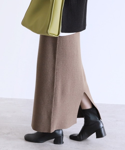 reca（レカ）の「ニットロングスカート（スカート・レディース・ブラック/モカ/グレー系その他・FREE）」の11枚目の写真