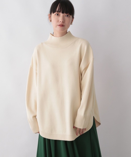 セール】2WAYハイネックラウンドロングスリーブ 294850（ニット