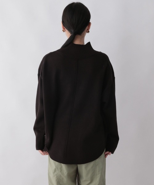 セール】2WAYハイネックラウンドロングスリーブ 294850（ニット