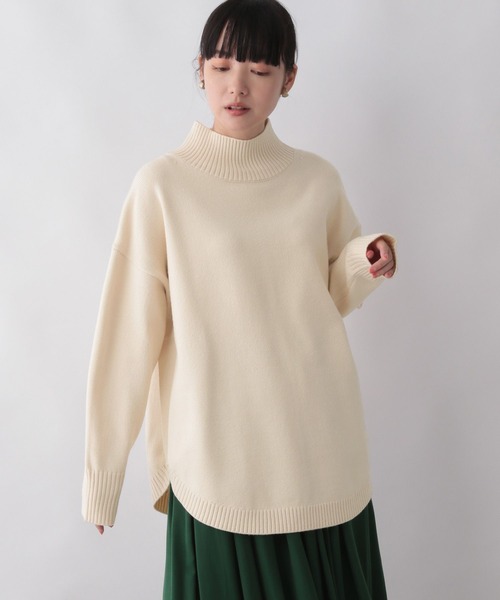 Courreges ニットロングスリーブ ハイネックセーター LOWRYS FARM（ローリーズファーム）の「2WAYハイショクハイネック