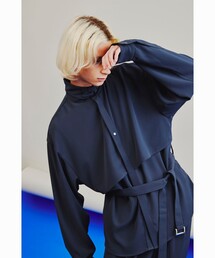 tk.TAKEO KIKUCHI | トロミツイルレイヤーベルテッドシャツ(シャツ/ブラウス)