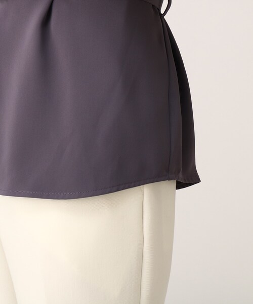 tk.TAKEO KIKUCHI（ティーケータケオキクチ）の「◆トロミツイルレイヤーベルテッドシャツ（シャツ/ブラウス・メンズ・ブラック/ネイビー/ライトパープル・01/02/03/66）」の16枚目の写真