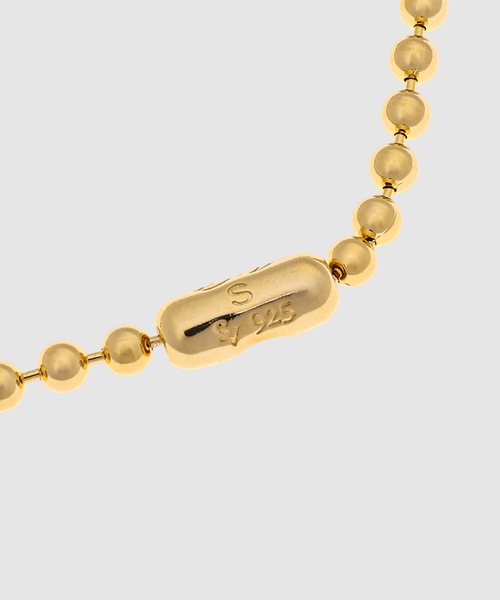 TAKAHIROMIYASHITATheSoloIst.（タカヒロミヤシタザソロイスト）の「ball chain b/l. -S- regular（ブレスレット・メンズ・シルバー/ゴールド・ONE SIZE）」の3枚目の写真