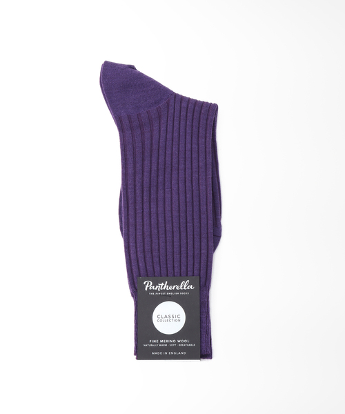 Pantherella（パンセレラ）の「【PANTHERELLA / パンセレラ】LABURNUM メリノウールソックス（ソックス/靴下・メンズ・カーキ/イエロー/パープル/レッド/ブラック/ブルー系その他・FREE）」の5枚目の写真