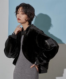 miette（ミエット）の「ファーショートブルゾン（ブルゾン）」