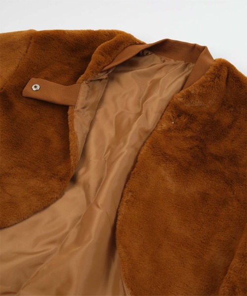 miette（ミエット）の「ファーショートブルゾン（ブルゾン・レディース・キャメル/ブラック・FREE）」の17枚目の写真