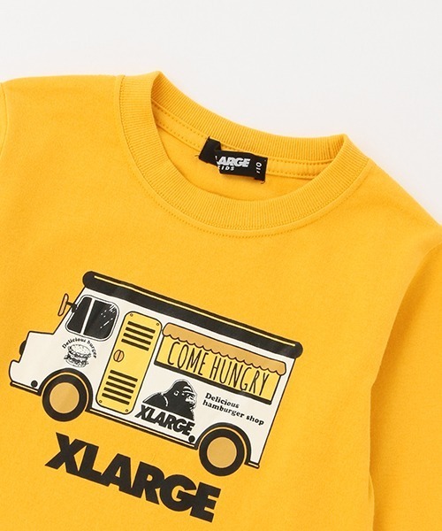 XLARGE KIDS（エクストララージキッズ）の「【WEB限定】フードトラック長袖Tシャツ（Tシャツ/カットソー・キッズ・ベージュ/マスタード/ブラウン・110cm/140cm/130cm/100cm/120cm/90cm）」の10枚目の写真