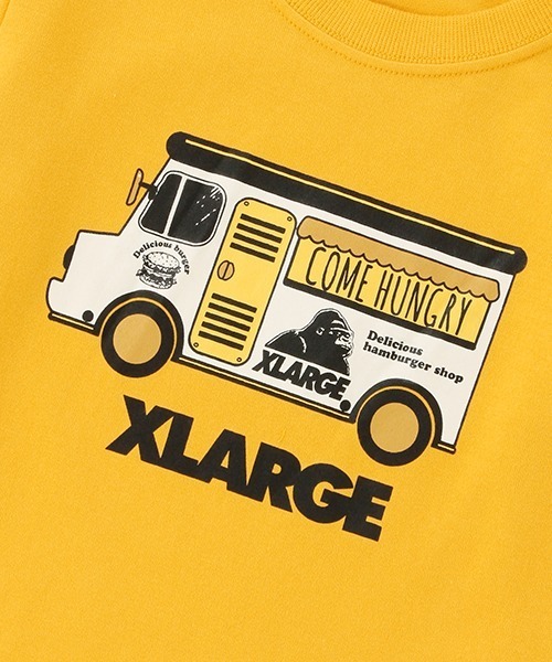 XLARGE KIDS（エクストララージキッズ）の「【WEB限定】フードトラック長袖Tシャツ（Tシャツ/カットソー・キッズ・ベージュ/マスタード/ブラウン・110cm/140cm/130cm/100cm/120cm/90cm）」の9枚目の写真