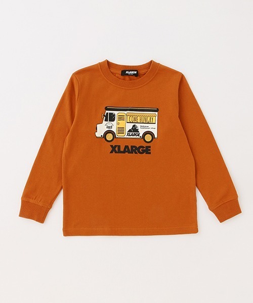 XLARGE KIDS（エクストララージキッズ）の「【WEB限定】フードトラック長袖Tシャツ（Tシャツ/カットソー・キッズ・ベージュ/マスタード/ブラウン・110cm/140cm/130cm/100cm/120cm/90cm）」の18枚目の写真