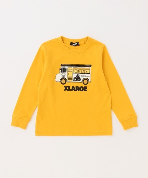 XLARGE KIDS（エクストララージキッズ）の「【WEB限定】フードトラック長袖Tシャツ（Tシャツ/カットソー・キッズ・ベージュ/マスタード/ブラウン・110cm/140cm/130cm/100cm/120cm/90cm）」の20枚目の写真