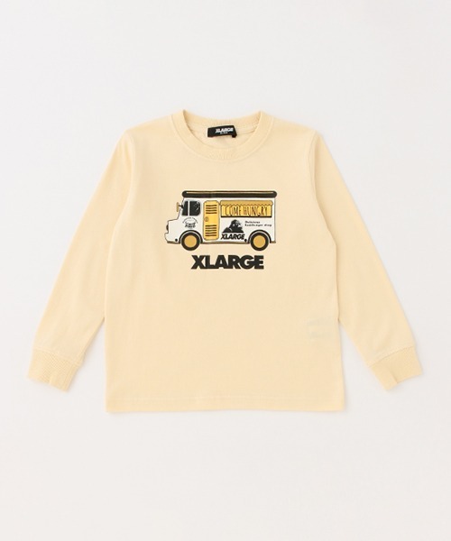 XLARGE KIDS（エクストララージキッズ）の「【WEB限定】フードトラック長袖Tシャツ（Tシャツ/カットソー・キッズ・ベージュ/マスタード/ブラウン・110cm/140cm/130cm/100cm/120cm/90cm）」の19枚目の写真
