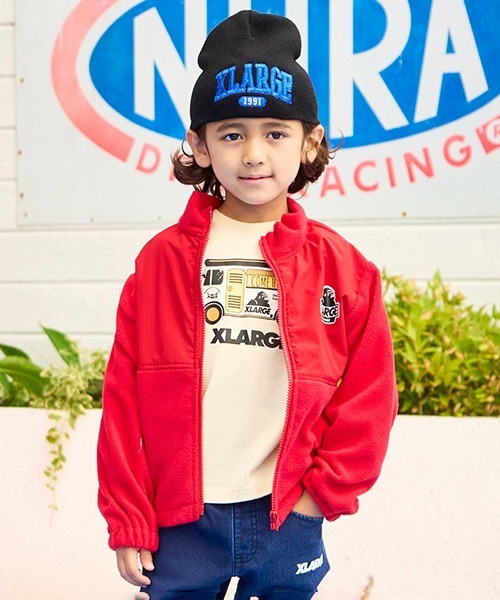 XLARGE KIDS（エクストララージキッズ）の「【WEB限定】フードトラック長袖Tシャツ（Tシャツ/カットソー・キッズ・ベージュ/マスタード/ブラウン・110cm/140cm/130cm/100cm/120cm/90cm）」の12枚目の写真