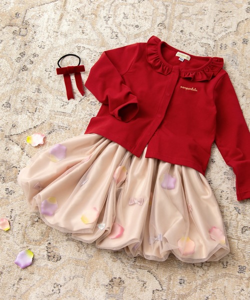 panpantutu（パンパンチュチュ）の「お花とリボンのバルーンスカート(M/90-110)（スカート・キッズ・クリーム/ラベンダー・MEDIUM）」の9枚目の写真