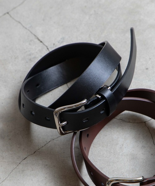 WEGO(ウィゴー)の「WEGO/フェイクレザープレーンベルト(ベルト・メンズ・ブラック/ブラウン・FREE)」の6枚目の写真