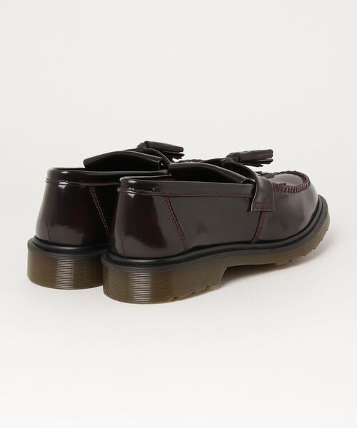 Dr.Martens】ADRIAN Adrian Yellow Stitch Leather Tassel Loafers in