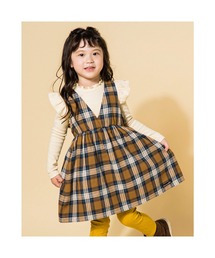 NoeilaimeBeBe/ネルチェック柄Vカットジャンパースカート(90~130cm)
