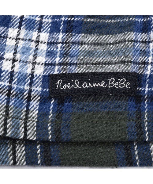 Noeil aime BeBe(ノイユエイムベベ)の「NoeilaimeBeBe/ネルチェック柄Vカットジャンパースカート(90~130cm)(ジャンパースカート・キッズ・ブラウン系その他/グリーン系その他・100/120/110/130/90)」の6枚目の写真