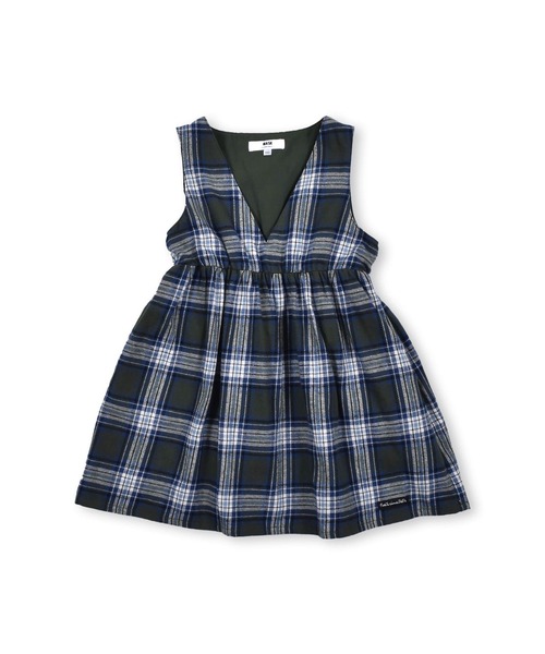 Noeil aime BeBe(ノイユエイムベベ)の「NoeilaimeBeBe/ネルチェック柄Vカットジャンパースカート(90~130cm)(ジャンパースカート・キッズ・ブラウン系その他/グリーン系その他・100/120/110/130/90)」の21枚目の写真