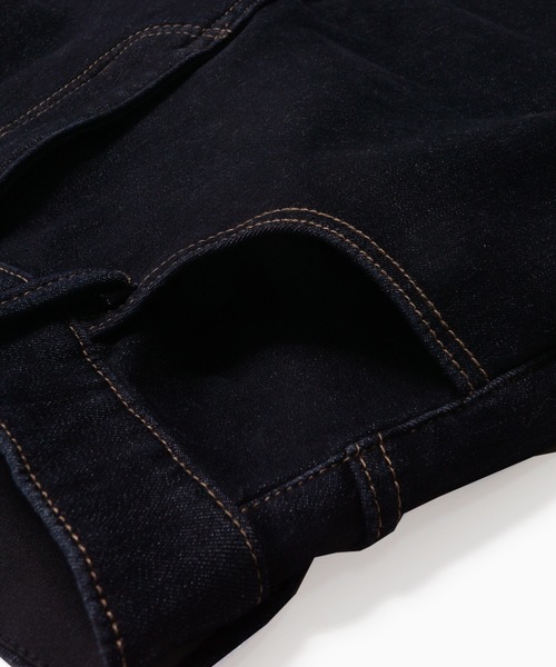 coca(coca)(コカ)の「裏起毛デニムワイドパンツ(デニムパンツ・レディース・インディゴブルー・S/M/L)」の3枚目の写真