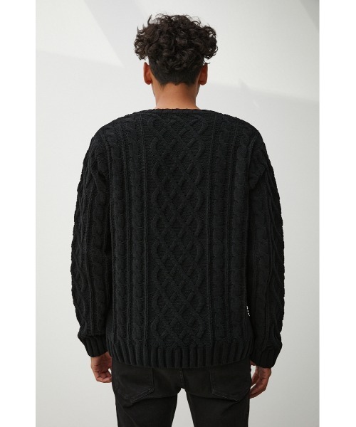 CHENILLE CABLE KNIT/シェニールケーブルニット（ニット/セーター