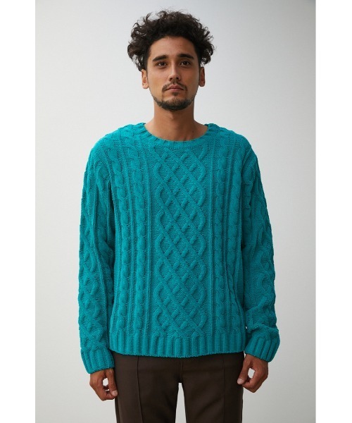 CHENILLE CABLE KNIT/シェニールケーブルニット（ニット/セーター