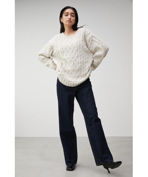 CHENILLE CABLE KNIT/シェニールケーブルニット（ニット/セーター