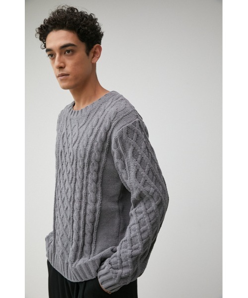 CHENILLE CABLE KNIT/シェニールケーブルニット（ニット/セーター