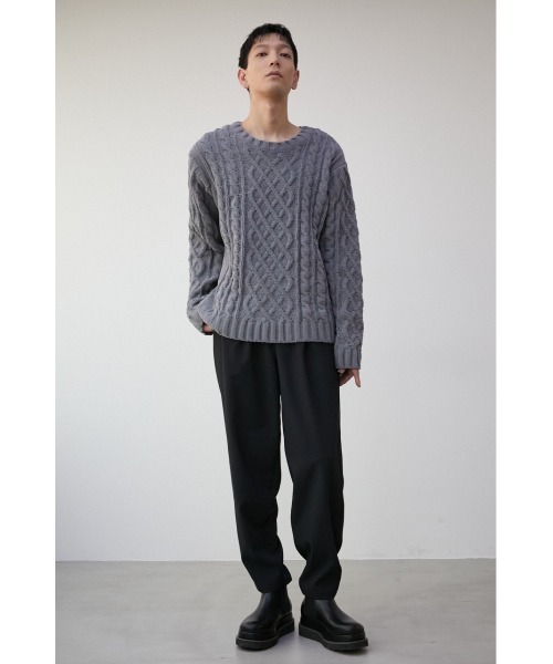 CHENILLE CABLE KNIT/シェニールケーブルニット（ニット/セーター