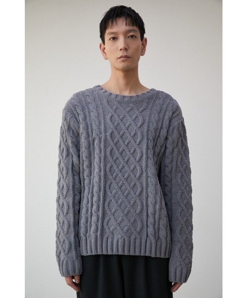 CHENILLE CABLE KNIT/シェニールケーブルニット（ニット/セーター