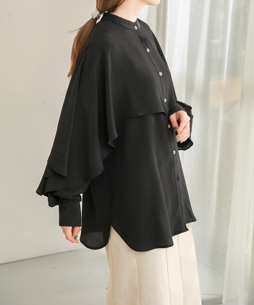 Bab バブ ラッフルスリーブ ブラウス バブ Bab 【2023SS/新色追加】ラッフルスリーブブラウス （PINK