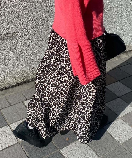archives(アルシーヴ)の「【Limited item】LEOPARD JACQUARD FLARE SKIRT(スカート・レディース・ブラウン/ブラック・MEDIUM)」の3枚目の写真