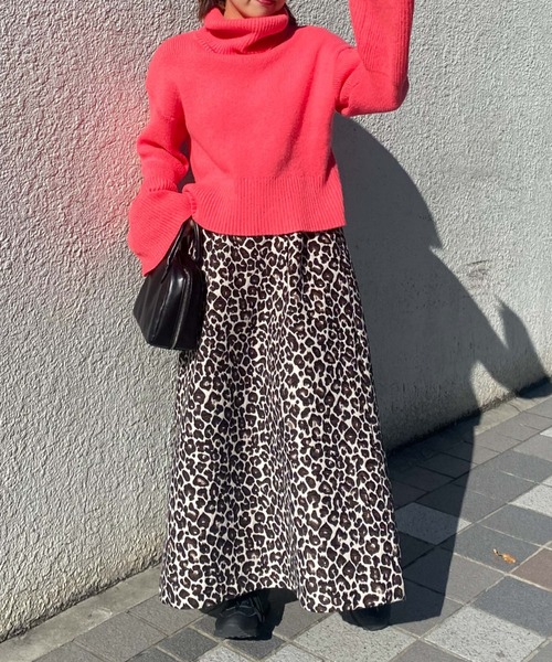 archives(アルシーヴ)の「【Limited item】LEOPARD JACQUARD FLARE SKIRT(スカート・レディース・ブラウン/ブラック・MEDIUM)」の12枚目の写真