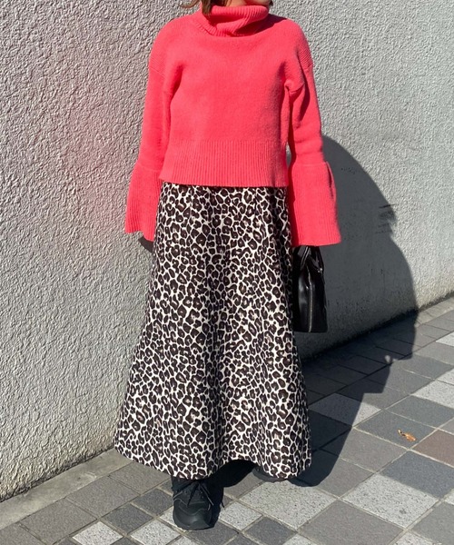 archives(アルシーヴ)の「【Limited item】LEOPARD JACQUARD FLARE SKIRT(スカート・レディース・ブラウン/ブラック・MEDIUM)」の8枚目の写真