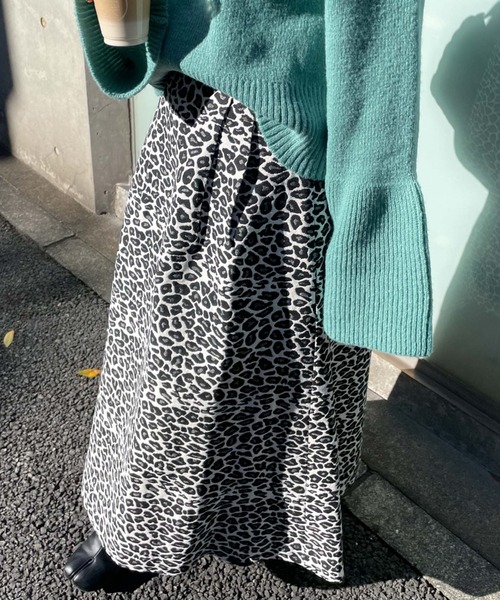 archives(アルシーヴ)の「【Limited item】LEOPARD JACQUARD FLARE SKIRT(スカート・レディース・ブラウン/ブラック・MEDIUM)」の13枚目の写真