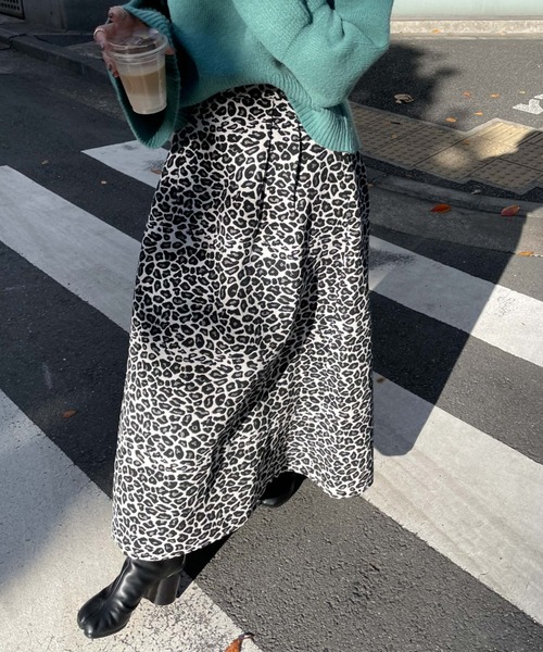 archives(アルシーヴ)の「【Limited item】LEOPARD JACQUARD FLARE SKIRT(スカート・レディース・ブラウン/ブラック・MEDIUM)」の14枚目の写真