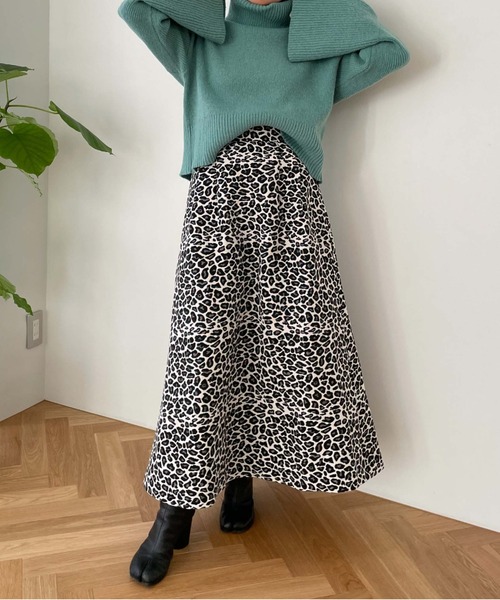 archives(アルシーヴ)の「【Limited item】LEOPARD JACQUARD FLARE SKIRT(スカート・レディース・ブラウン/ブラック・MEDIUM)」の18枚目の写真