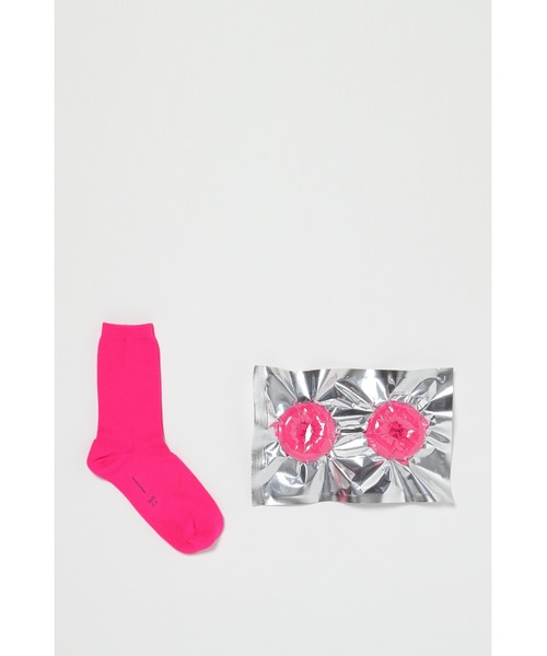 Hender Scheme（エンダースキーマ）の「safe socks with dot（ソックス/靴下・メンズ・ピンク/ネイビー/イエロー/ブラック/グレー/ライム/イエロー系その他/コーラルピンク/パープル・MEDIUM/LARGE/SMALL）」の9枚目の写真