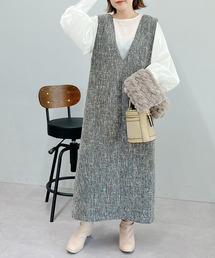 un dix cors | 旬顔になれる　ツイードジャンスカ(ワンピース)