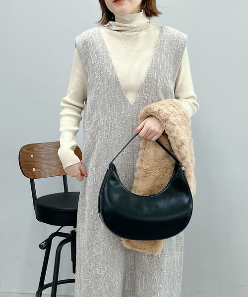 un dix cors(アンディコール)の「旬顔になれる ツイードジャンスカ(ワンピース・レディース・ブラック/グレイッシュベージュ・FREE)」の6枚目の写真