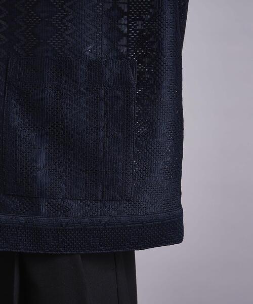 MONKEY TIME（モンキータイム）の「＜monkey time＞ RASCHEL LACE V CARDIGAN/カーディガン（カーディガン/ボレロ・メンズ・ネイビー/ブラック・M/L/S）」の12枚目の写真