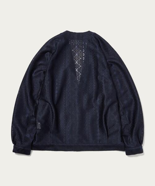 MONKEY TIME（モンキータイム）の「＜monkey time＞ RASCHEL LACE V CARDIGAN/カーディガン（カーディガン/ボレロ・メンズ・ネイビー/ブラック・M/L/S）」の21枚目の写真