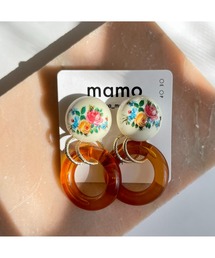 tone（トーン）の「【mamo】retro flower(MA)（ピアス（両耳用））」